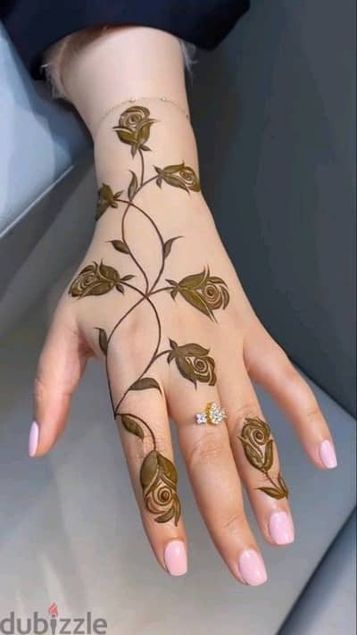 Arabic henna design