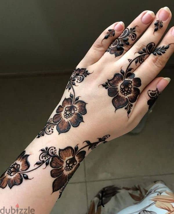 Arabic henna design 9