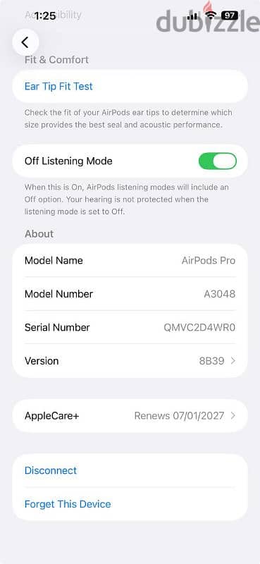 Apple Airpods Pro 2 with AppleCare+ till Jan 2027 2
