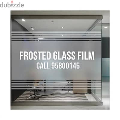 Frosted Glass film, Privacy and Heat Resistance, Glass Tinted sheet