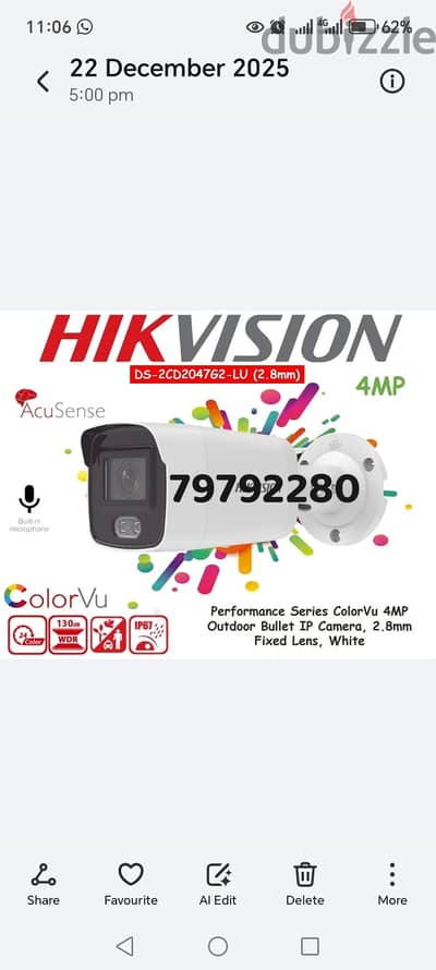 We do all type of CCTV Cameras 79792280 call this number