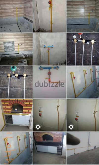 LPG pipe fitting cooking stove install, repair maintenance work