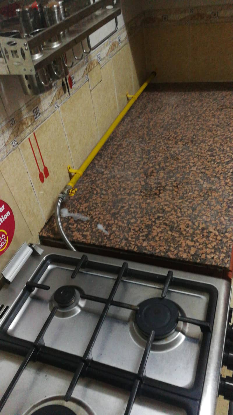 LPG pipe fitting cooking stove install, repair maintenance work 4