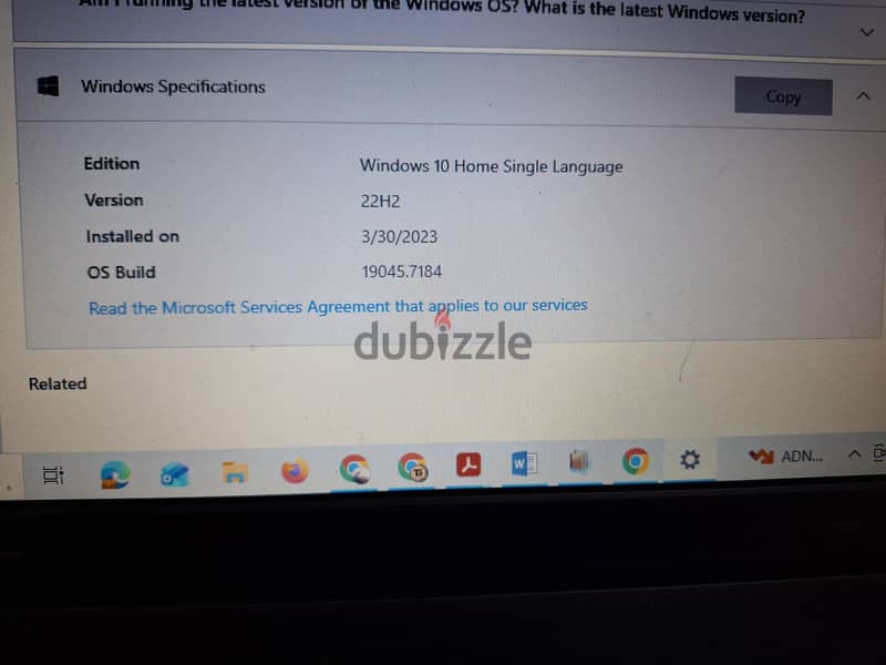 Samsung Laptop intel core i5 with 1GB Graphics (windows 10 original) 7