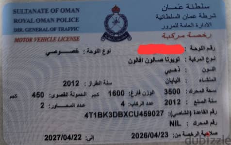 تويوتا أفالون 2012