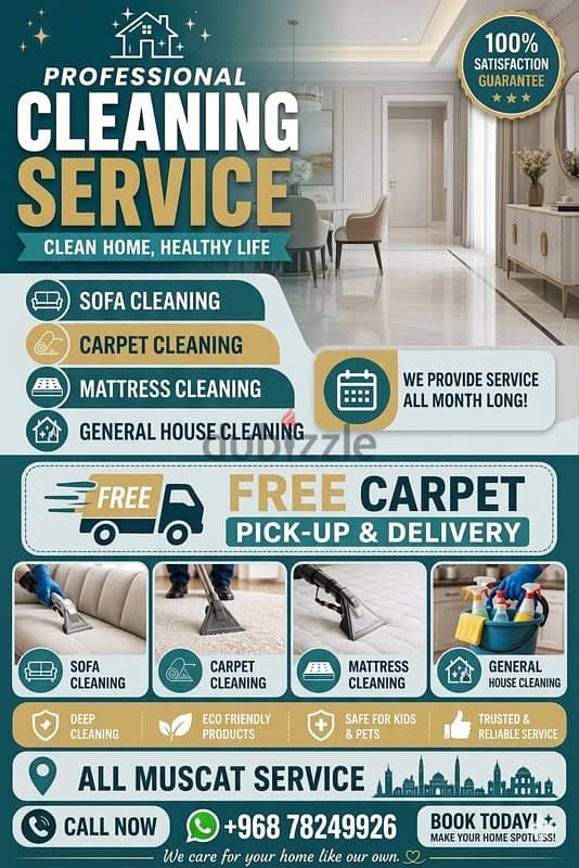 House, Sofa, Carpet, Matress, Cleaning Service available All amuscat 3