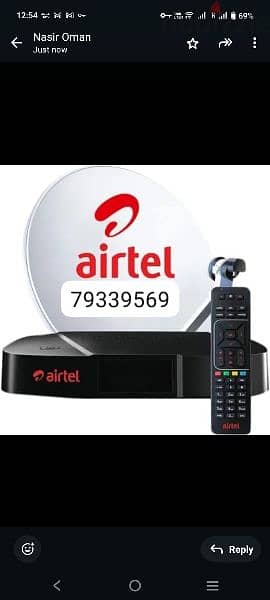 Airtel HD receiver New With Six months  Tamil Malayalam te