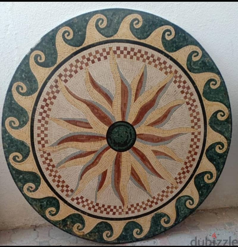 لوحة من الفسيفساء صناعه يدوية من الرخام 4