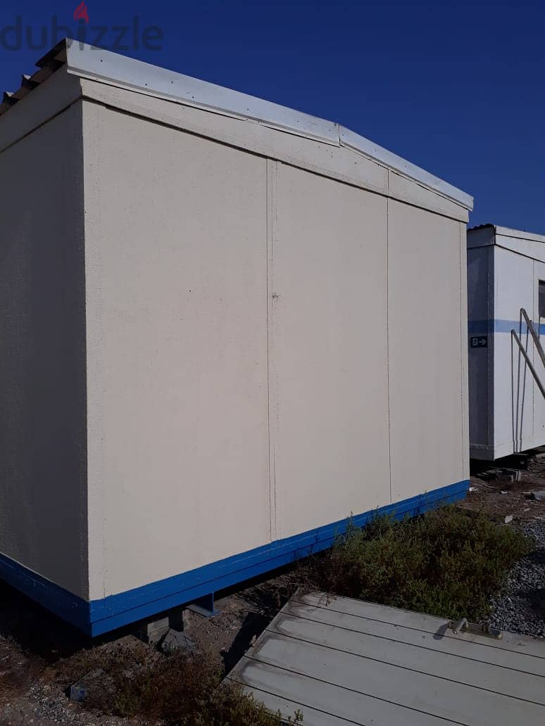 Refurbished plywood portacabin with 2 rooms and 2 toilets 6