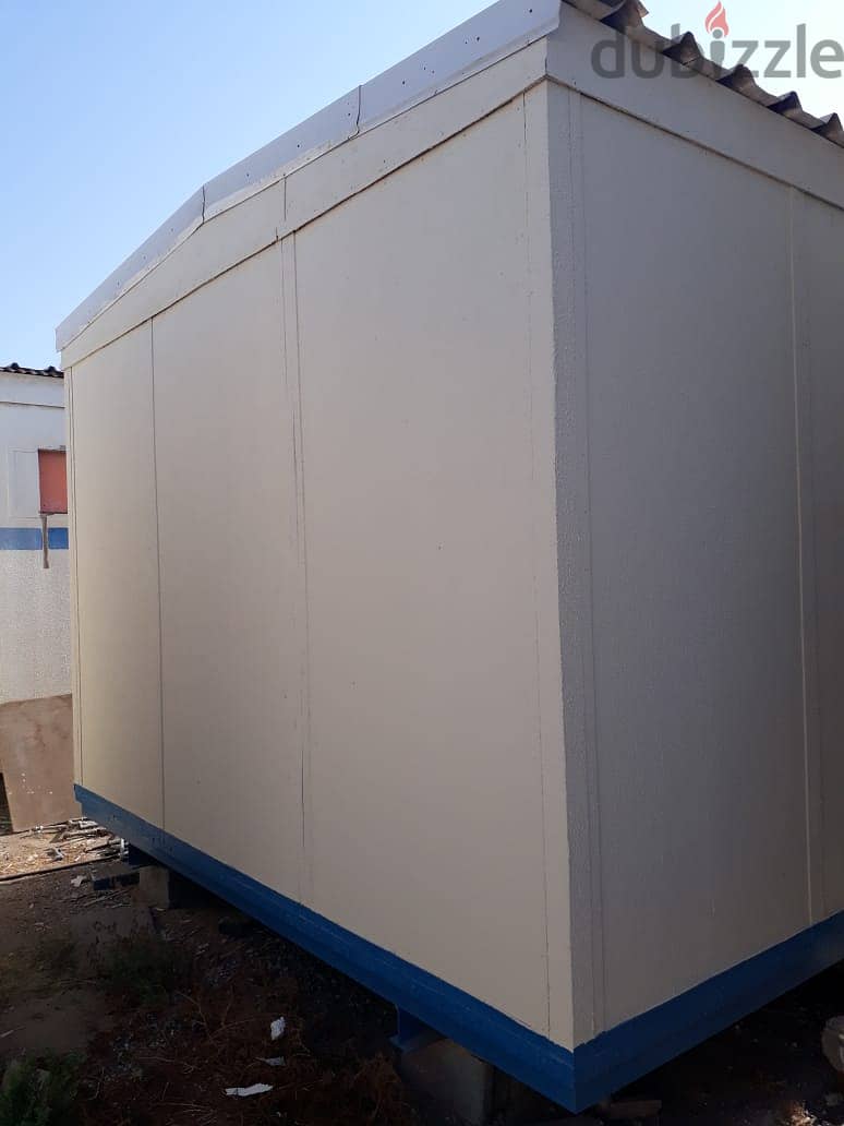 Refurbished plywood portacabin with 2 rooms and 2 toilets 7