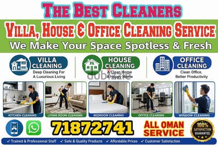 House, Office and villa cleaning service