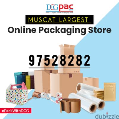 We Supply the Packaging Material Cardboard Boxes, Stretch film, Bubble roll, Fragile Tape, papers