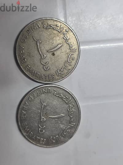 Old USA 2 coins  1988
