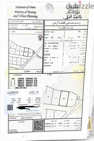 أرض سكنية للبيع في المصنعة القريحات