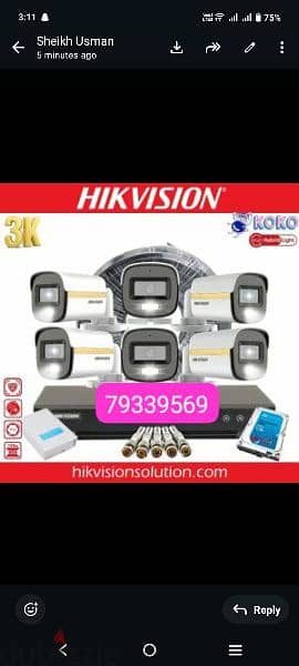 All type of CCTV Camera  Hikvision HD turbo 1080p  Ip camera HD