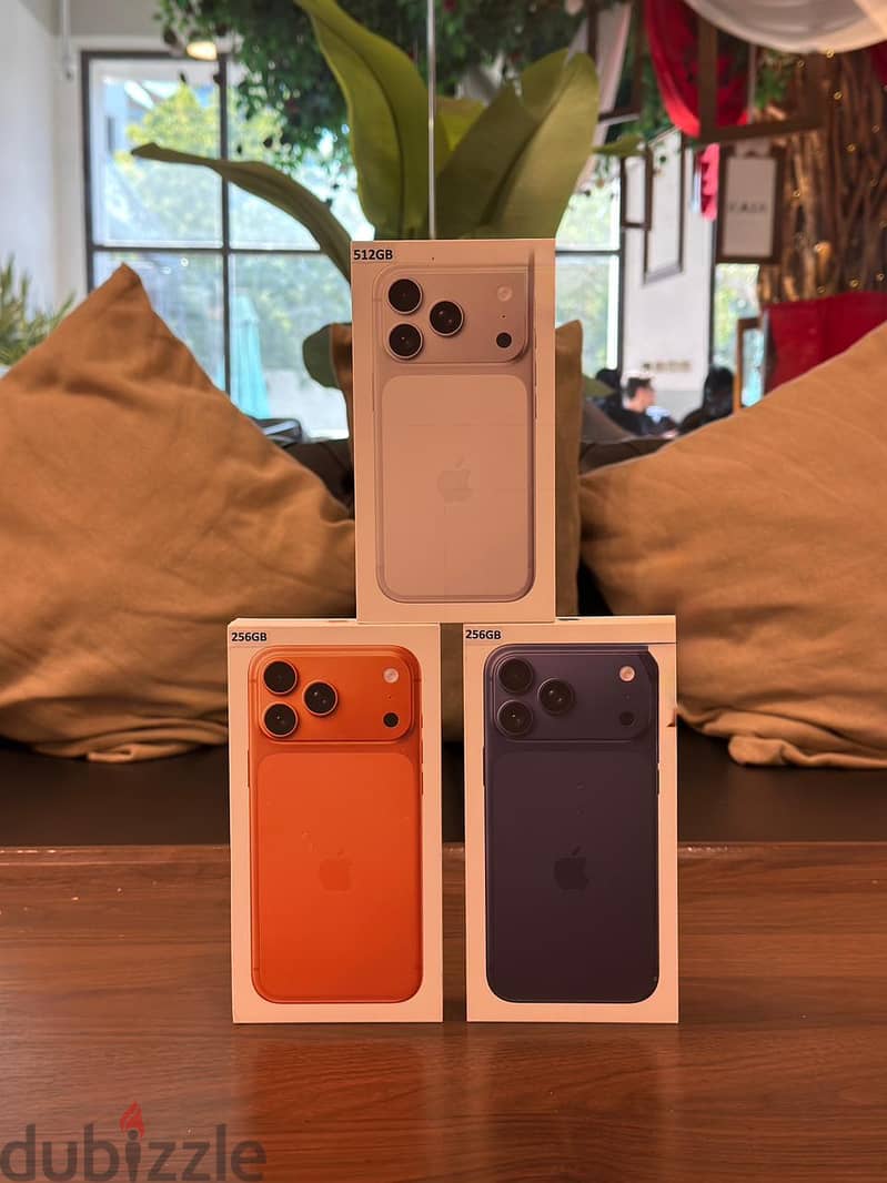 New Apple iPhone 17 Pro & 17 Pro Max 256GB/512GB All Color's Available 2