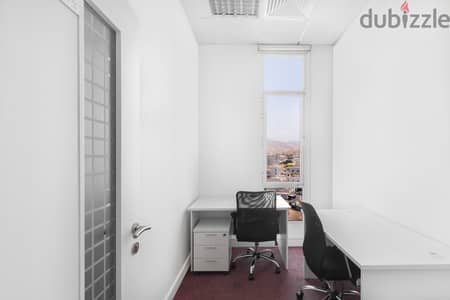 Find office space in MUSCAT, Al Khuwair  for 2 persons with everything taken care of