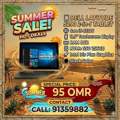 Dell 12.3" Latitude 5290 Multi-Touch 2-in-1 Laptop