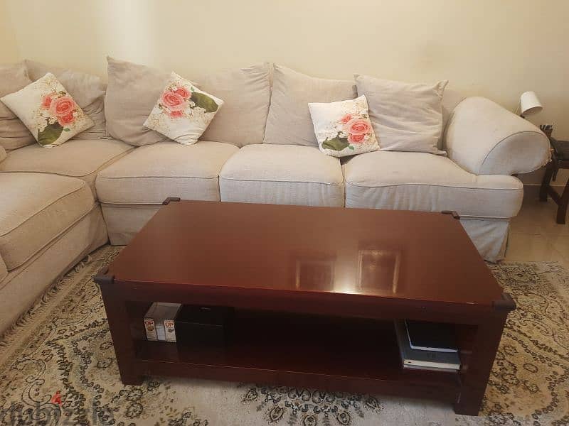 Centre Table Mahogany colour ( Deep Reddish Brown ) 2