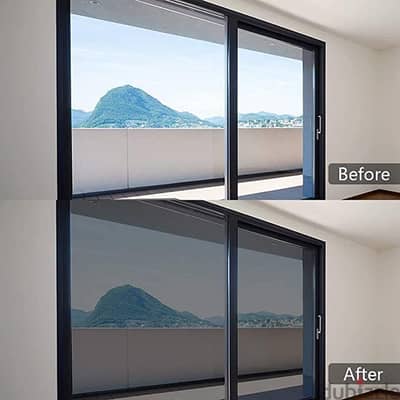 Black Tinted Sticker for Glass , window Frosting Tinting Film