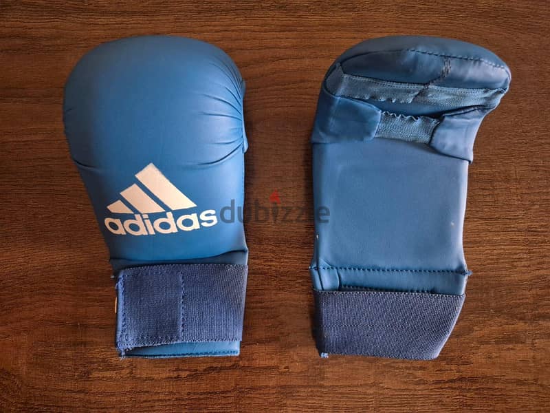 2 set karate gloves and shin guards 1