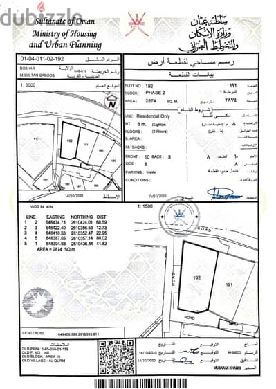 Residential Land for Sale in MSQ | ارض سكنية للبيع في مدينة السلطان قابوس