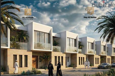 3 + 1 BR Garden Row Stunning Townhouse in Sultan Haitham City