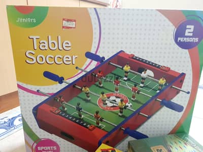 Table soccer with two car free
