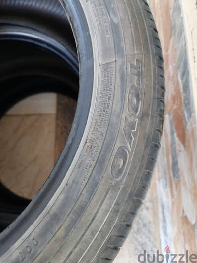 Toyo Tyre 215/50 R 18 only 3 available