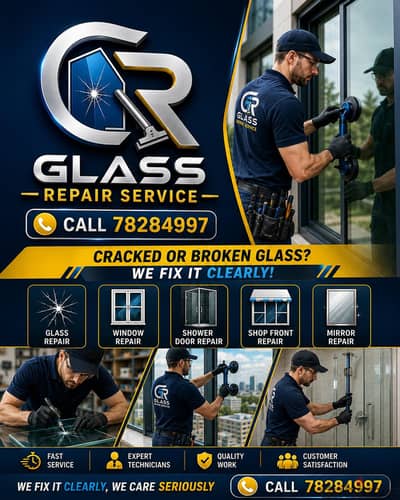 Glass Repair Aluminium Door Windows Repair Service Professionel Team