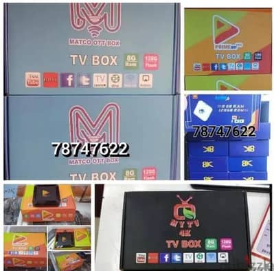 New WiFi android TV box all international live TV channel one year