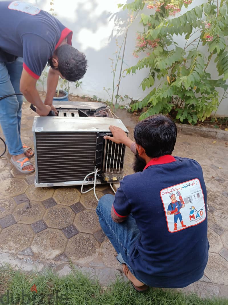 muscat ac gas charge capester change compressor change cleaning 4