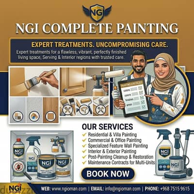 Professional Painting Services in Muscat | Villa, Apartment & Office Painting | Call 75159615