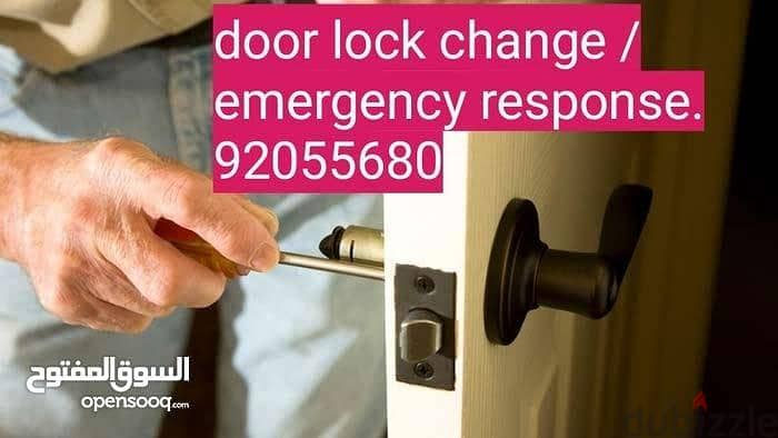 lock door open/door repair/electric lock fix/locksmith/carpenter/etc w 1