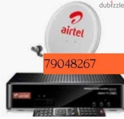 Airtel nailsat arabsat osn all dish tv install