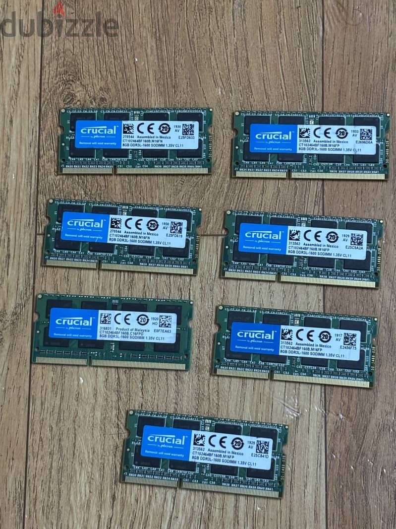 Brand Laptop Ram Ddr3 8gb RAM not used much removed from brand pc for 4