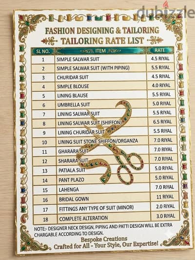 Tailoring and Designing
