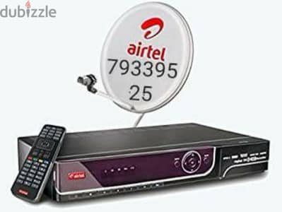 Airtel HD receiver New With Six months  Tamil Malayalam tel