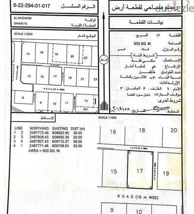ارض سكنيه في ولاية سناو