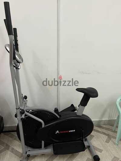 Techno gear bike and elliptical 2 in 1