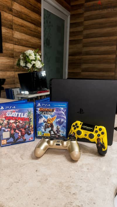 Ps4 slim 500G  2 joystik 2 game