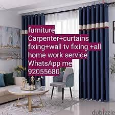 curtain/TV/photo fix in wall/IKEA fix,carpenter work/wall drilling. . . . 4