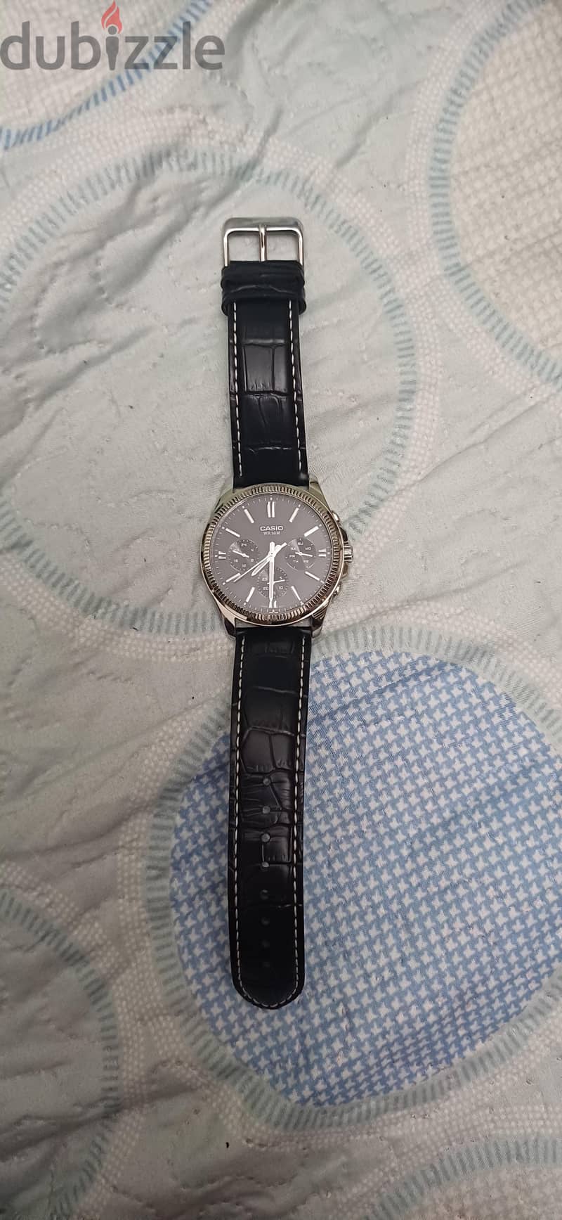 Original Casio MTP-1375 | Black Dial | Black Leather Strap | Japan 3