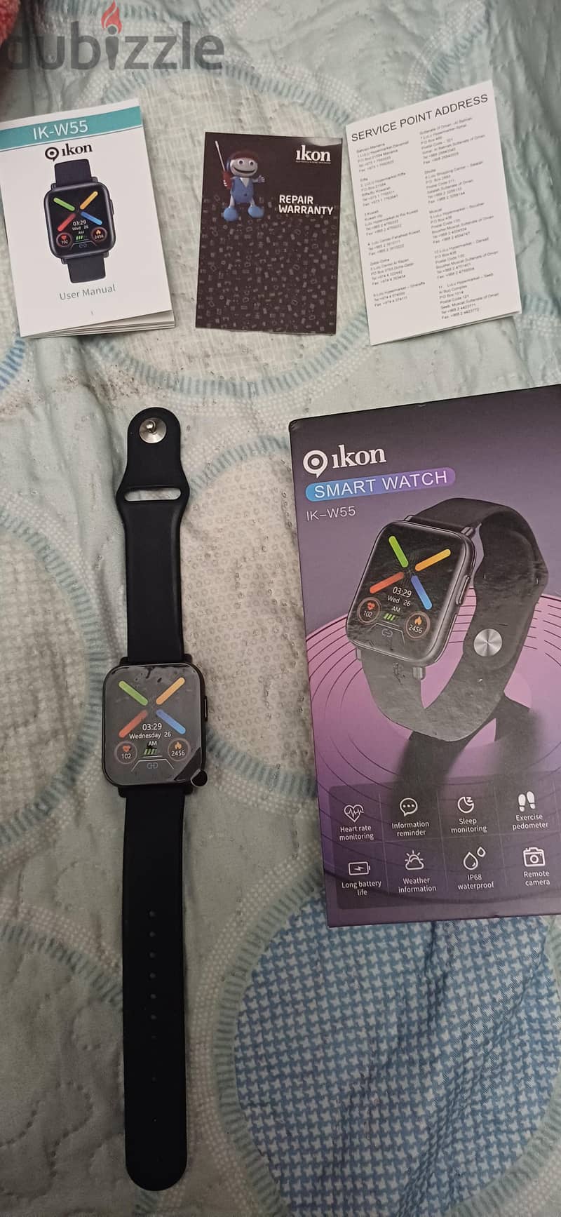 Original Ikon IK-W55 Smart Watch | Black 6