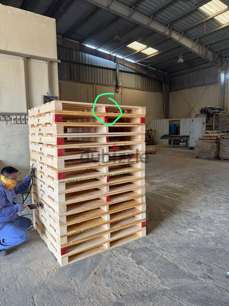 wood and plastic pallet available 8