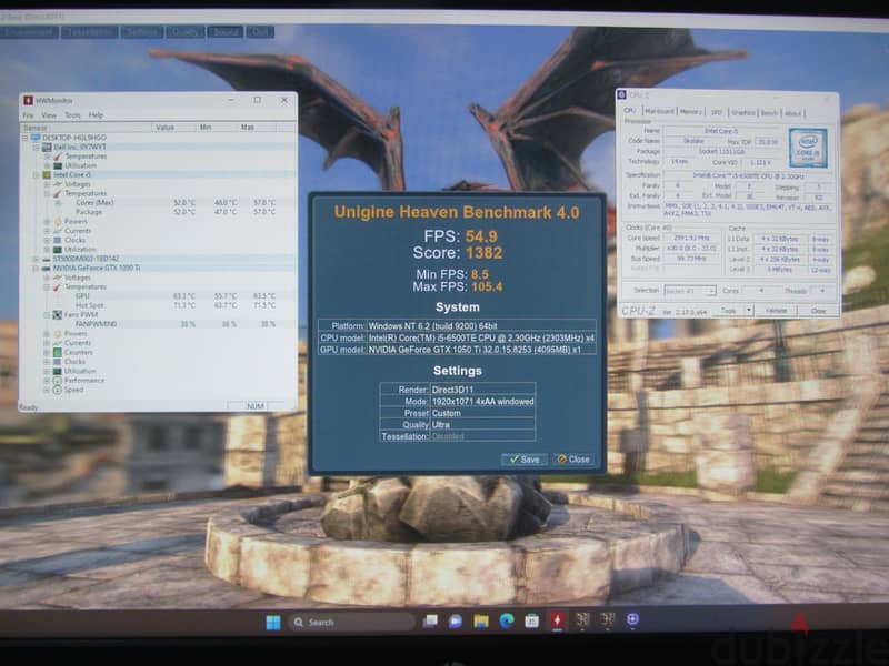 PC : I5 6500 TE + GTX1050Ti + 8GB RAM 4