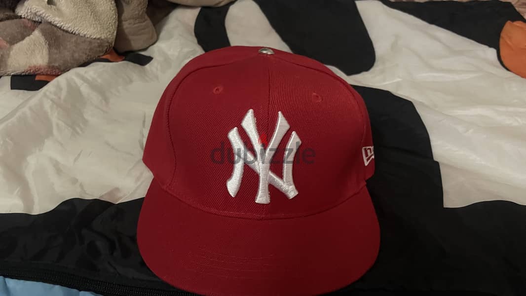 New Era New York Yankees Red White Adjustable Baseball Cap Hat 3