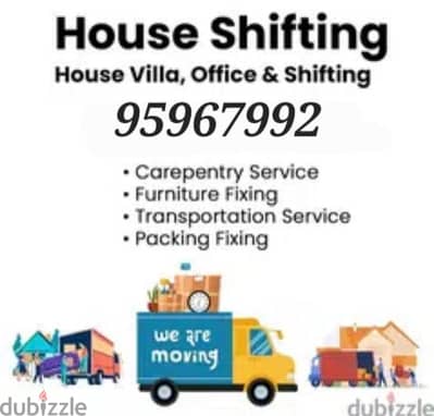 House shiffting office shiffting furniture fixing transport Carpenter