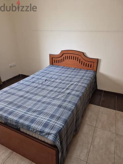 Bed frame and bed mattress