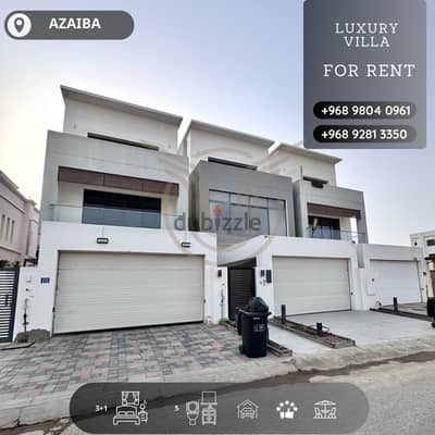 AZAIBA NEAR THE BEACH | LUXURY 3+1 BR VILLA FOR RENT